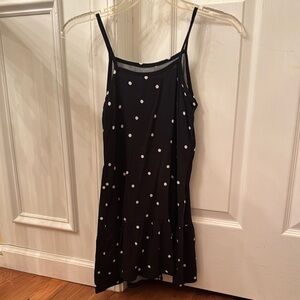 Old Navy Girls Black and White Polka Dot Slip Dress